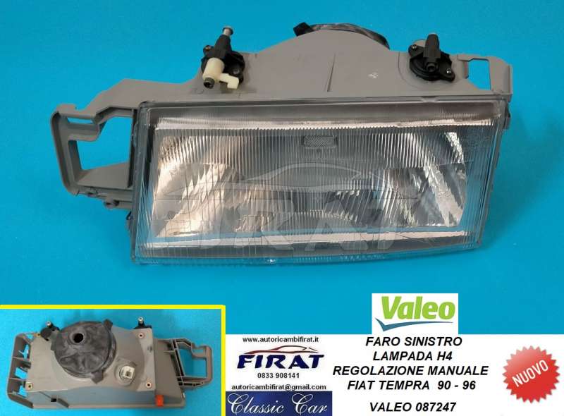 FARO FIAT TEMPRA 90 - 96 H4 SX VALEO 087247